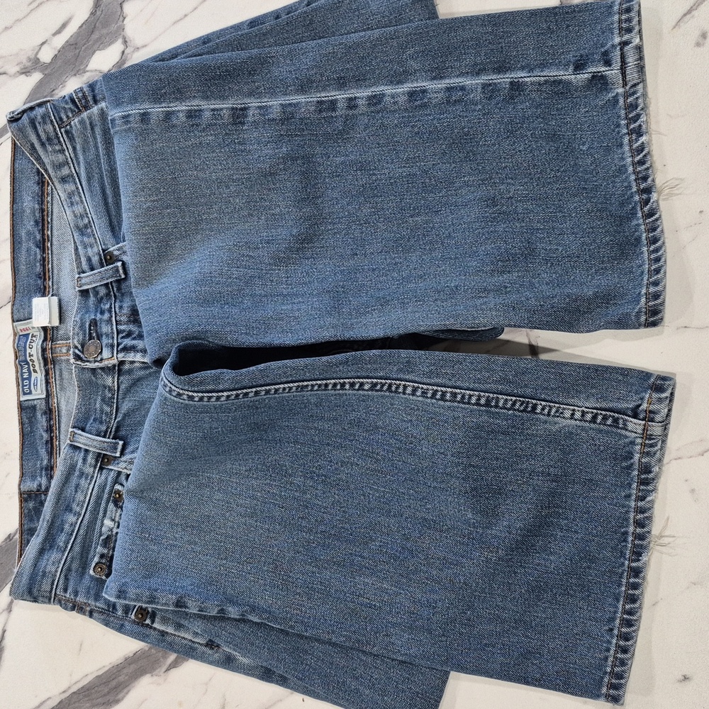 Old Navy 32X34 Boot Cut Vintage 90s Men's Blue Jeans - Picture 5 of 10